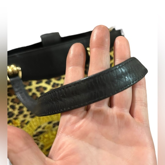 authentic versace leopard print handbag, shoulder bag vintage y2k - Picture 5 of 10